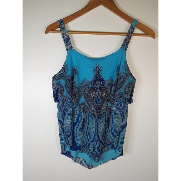 Blue Rhinestone Tank - Picture 2 of 3